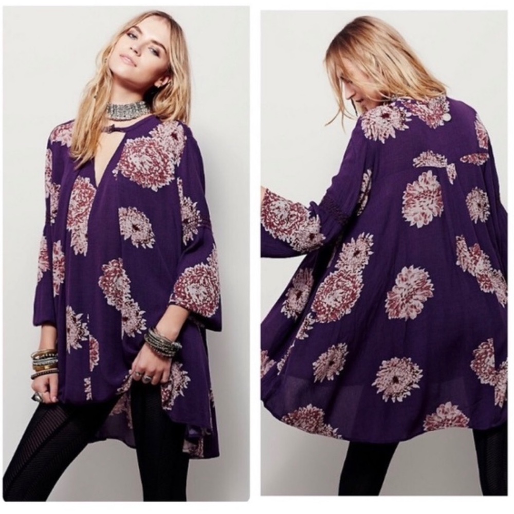 Free People Tree Swing Tunic Dress Top